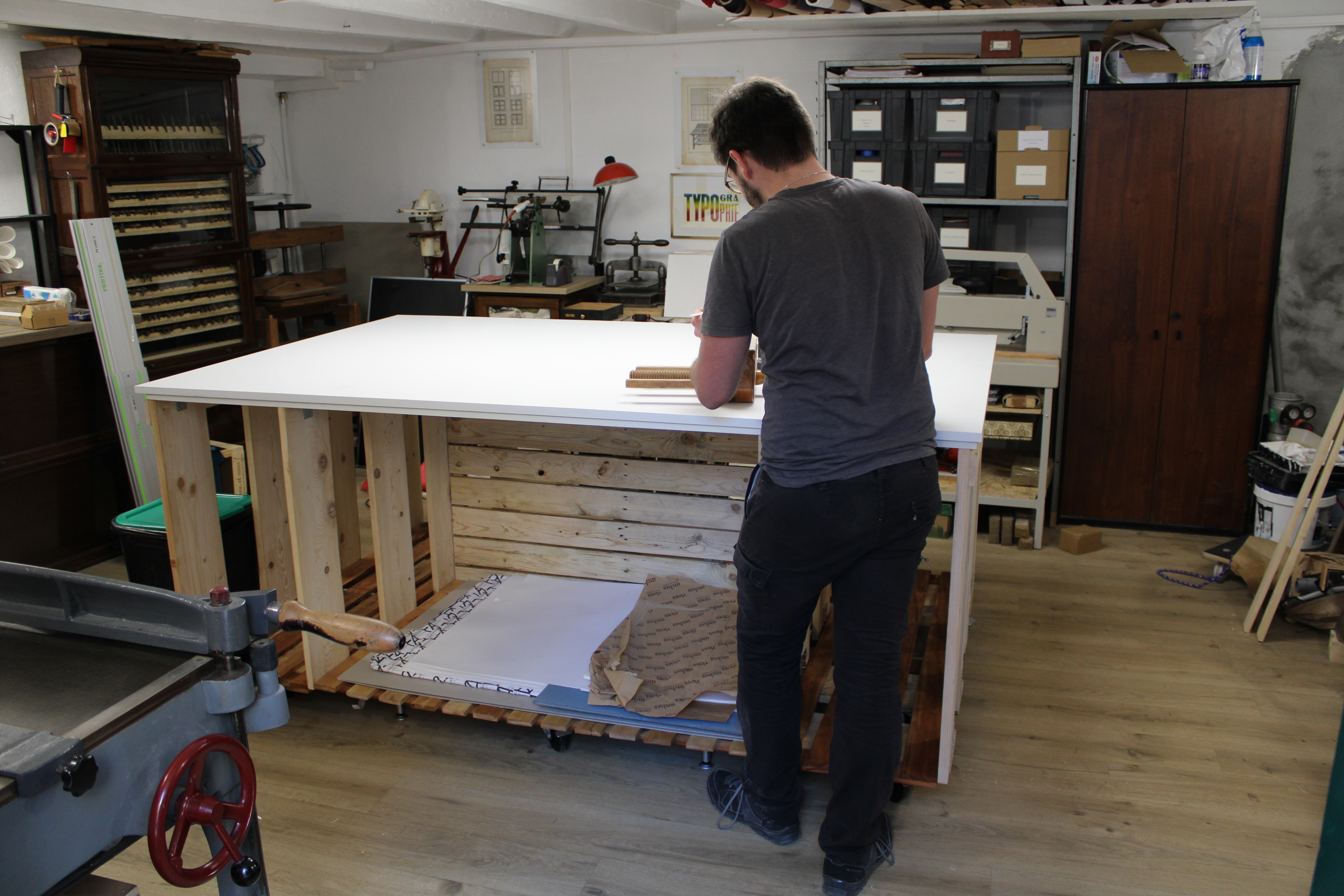 Vincent en plein travail