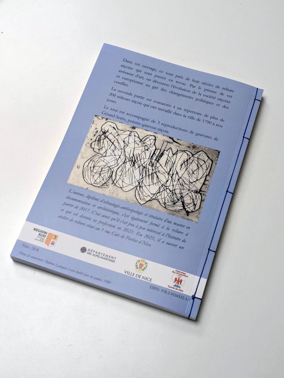 Les relieurs niçois, une histoire du livre à Nice par Vincent Bottasso-Daideri